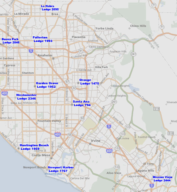 Orange Coast District Map